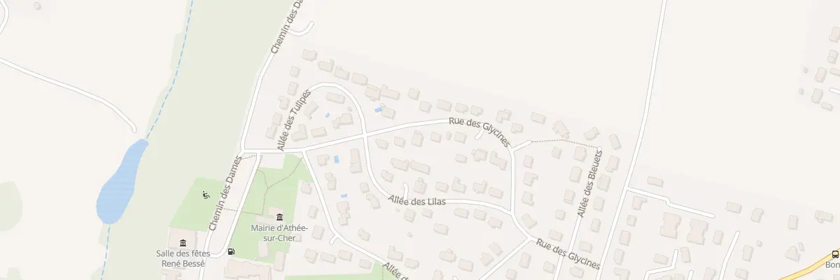 Plan du 6 Rue des Glycines à Athée-sur-Cher