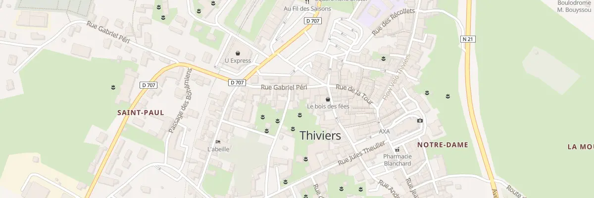 Plan du 91 Rue Gabriel Péri à Thiviers