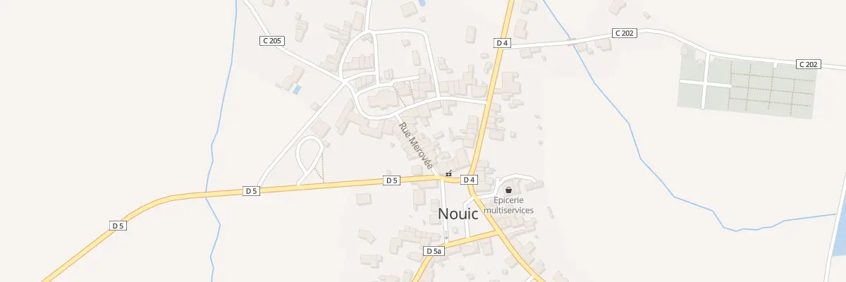 Plan du 5 Rue Merovée à Nouic
