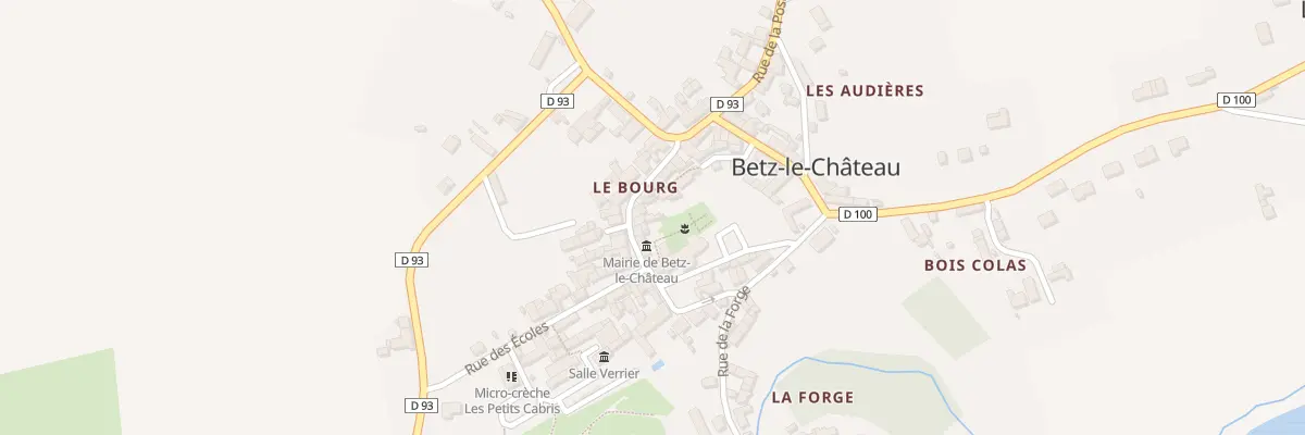 Plan du 6 Rue Gilles de Betz à Betz-le-Château