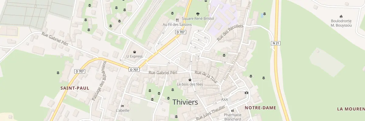Plan du 2 Pl du Champ de Foire à Thiviers