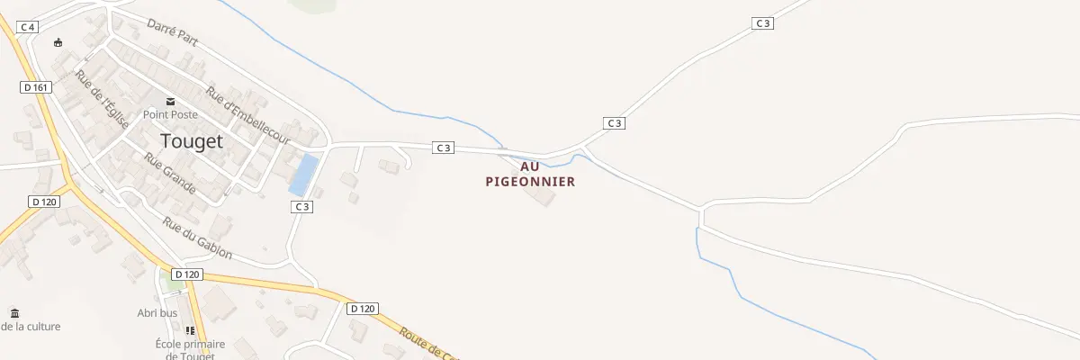 Plan du 5128 Rte de Sirac à Touget
