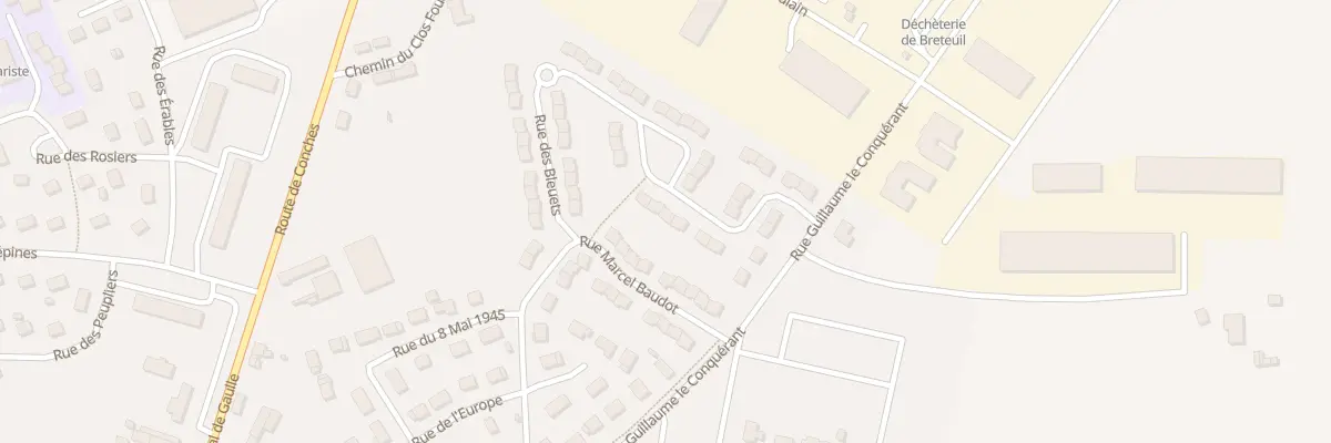 Plan du 12 Rue des Coquelicots à Breteuil