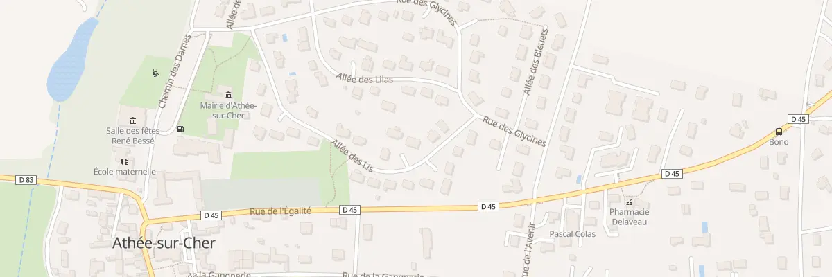 Plan du 21 All des Lis à Athée-sur-Cher