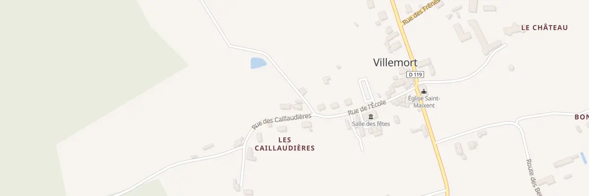 Plan du 2 Les Caillaudieres à Villemort