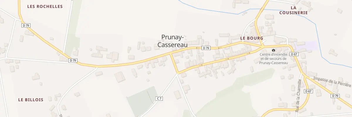 Plan du 6 Rue de l’Hotel de Ville à Prunay-Cassereau