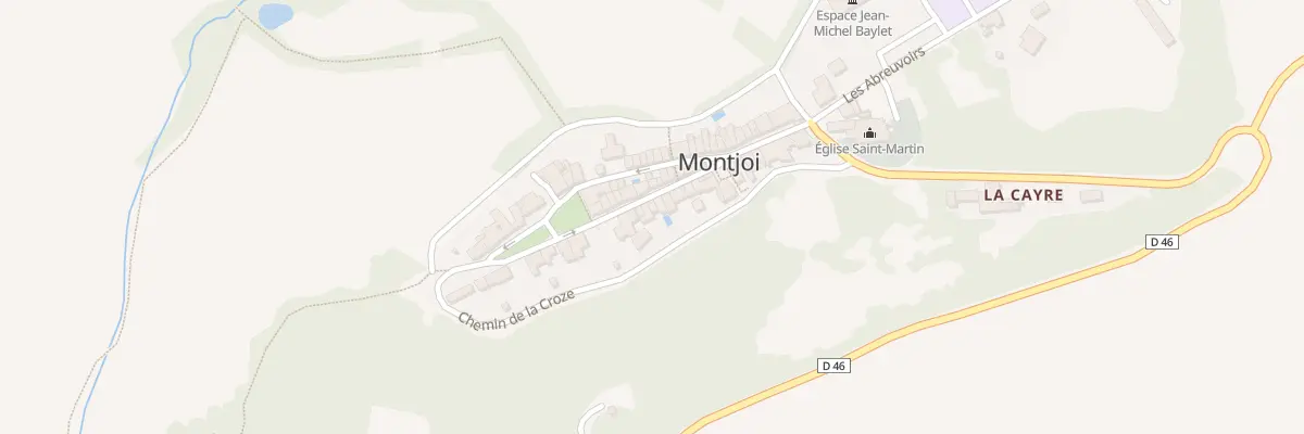 Plan du 5072 Montjoi à Montjoi