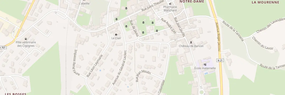Plan du 9 Rue des Narfonds à Thiviers