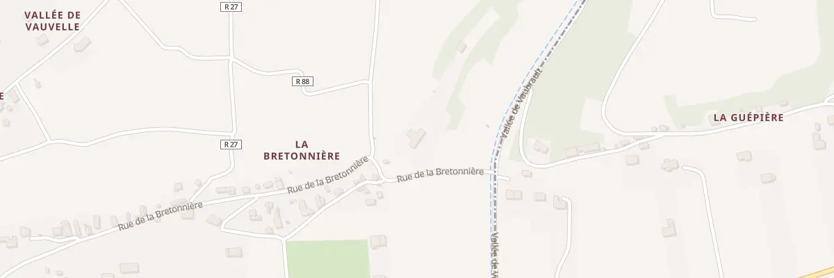Plan du 531 Rue de la Bretonnière à Noizay