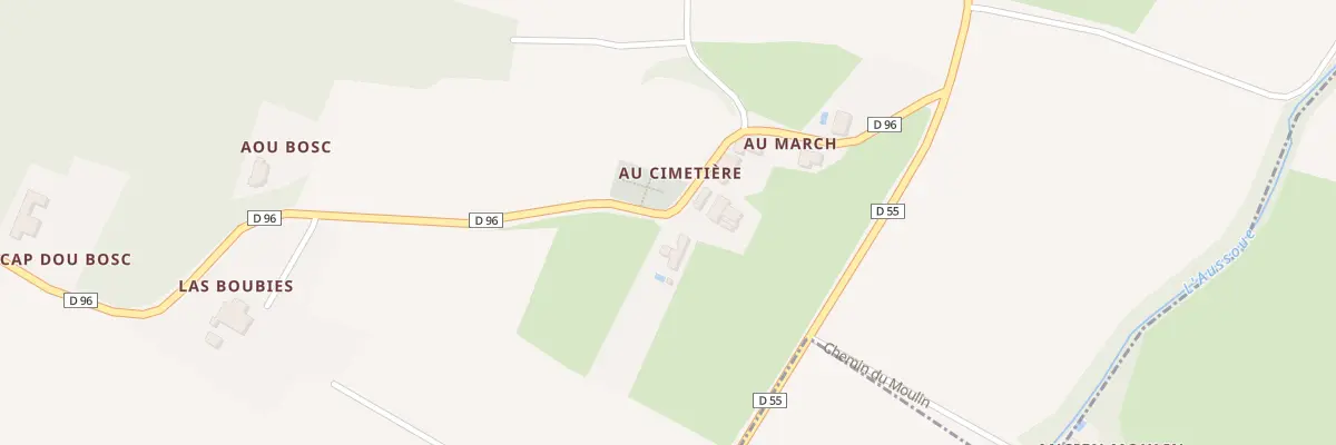 Plan de Las Boubies à Frontignan-Savès