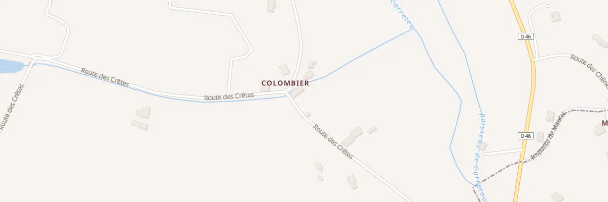 Plan du 500 Rte des Crêtes à Gasques