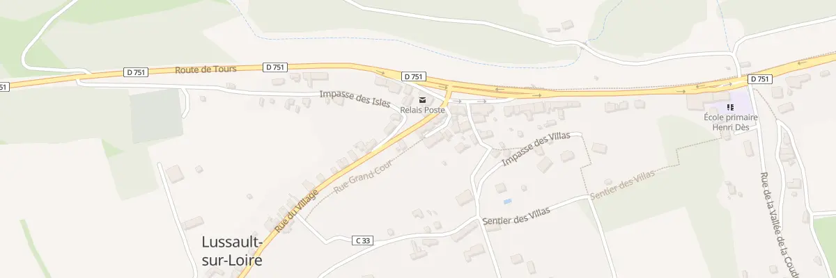 Plan du 7 Rue du Village à Lussault-sur-Loire