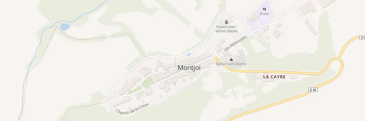 Plan du 5142 Montjoi à Montjoi