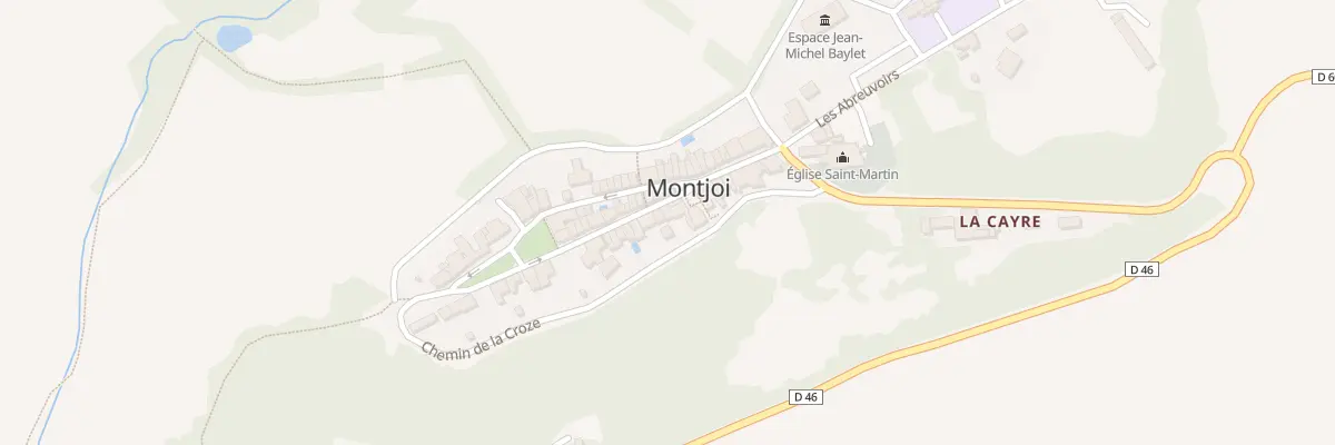 Plan du 5077 Montjoi à Montjoi