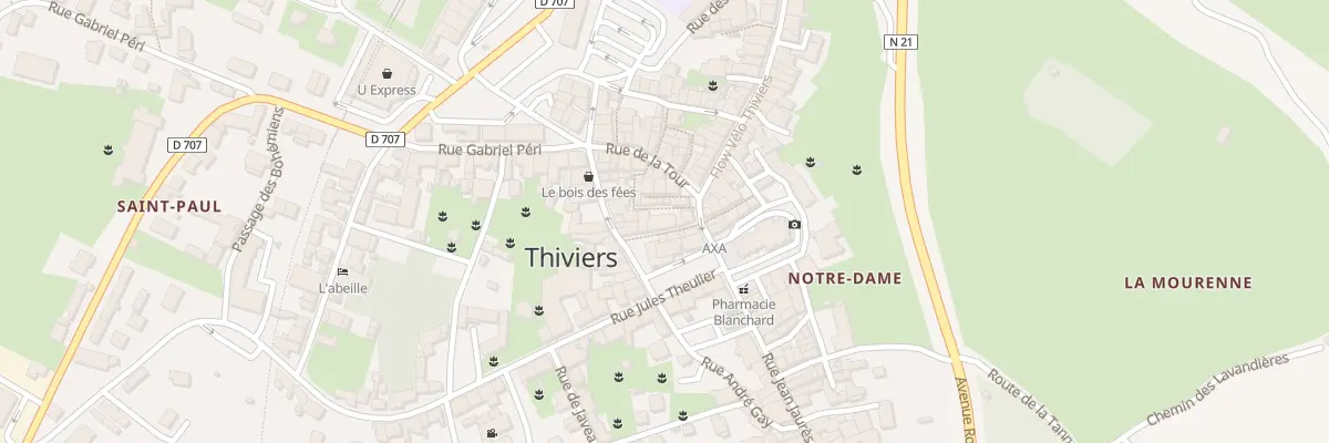 Plan du 8 Rue Rochefort à Thiviers