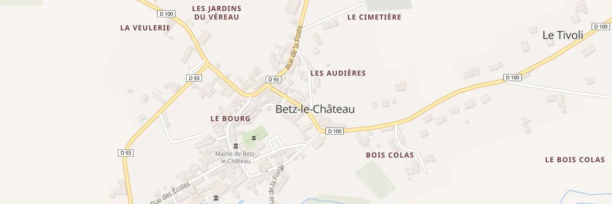 Plan du 4 Rue de la Motte à Betz-le-Château