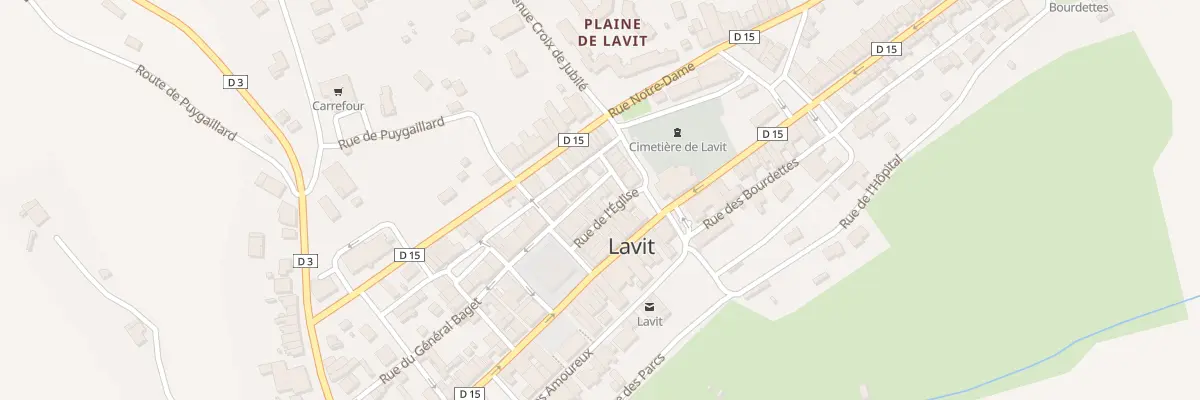 Plan du 1 Rue Matabiau à Lavit