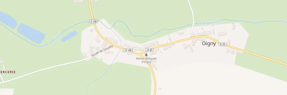 Plan du 8 Rue de la Vallee à Couëtron-au-Perche