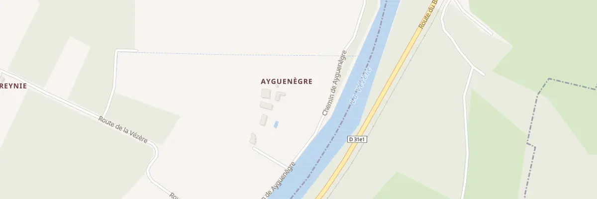 Plan du 263 Che de Ayguenègre à Limeuil