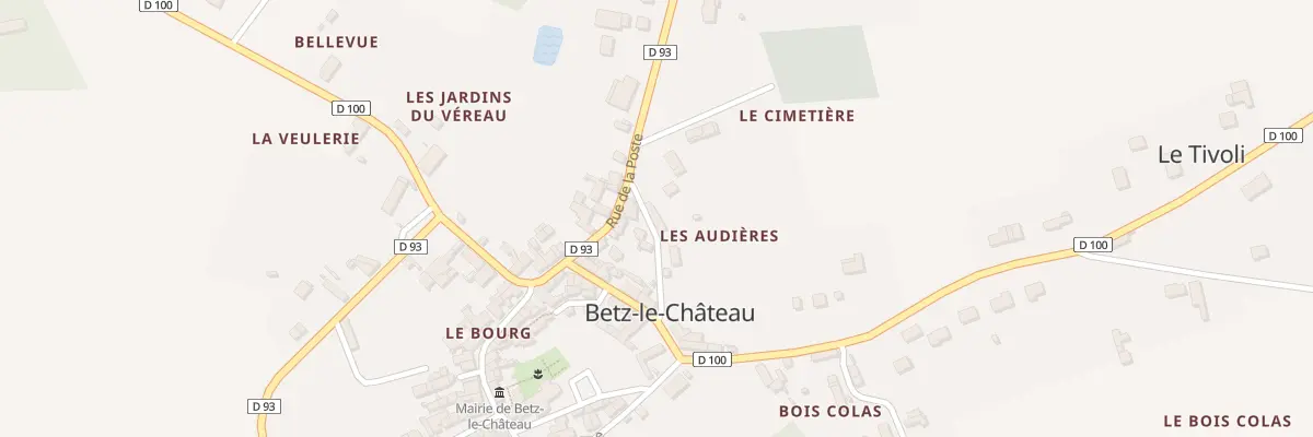 Plan du 3 Che des Audières à Betz-le-Château