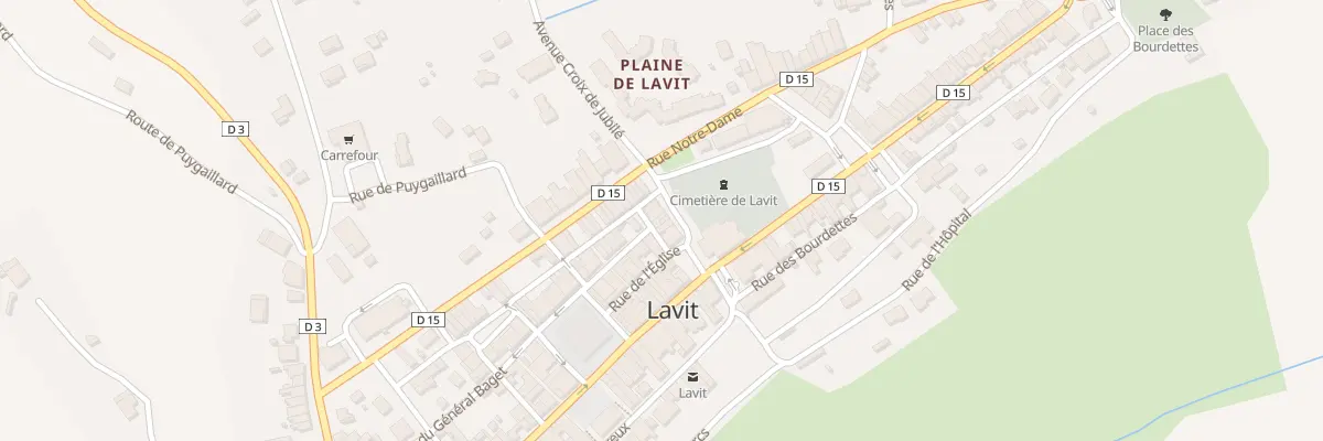 Plan du 1 Pl Matabiau à Lavit