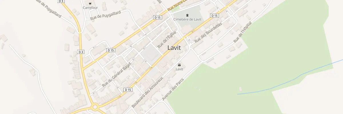 Plan du 36 Rue de la République à Lavit