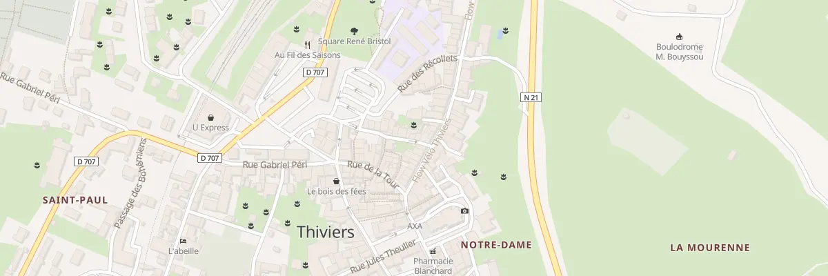 Plan du 6 Rue du Puits de l’Archer à Thiviers