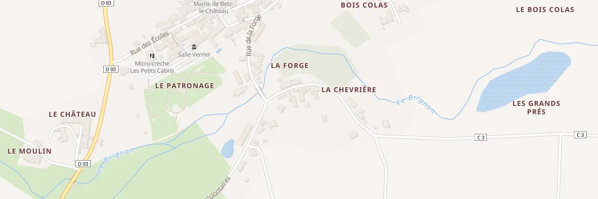 Plan du 6 Rue de la Chevrière à Betz-le-Château
