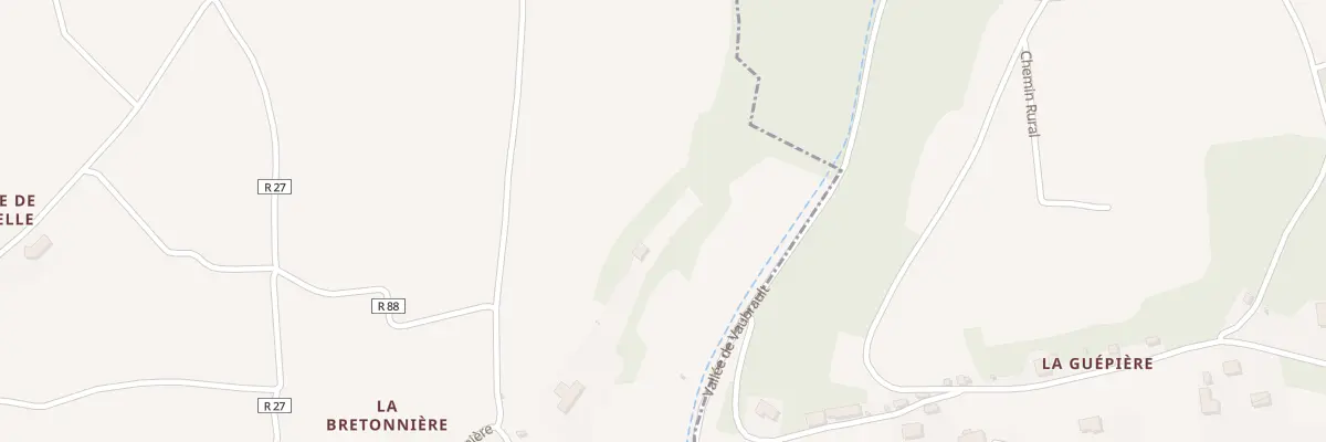 Plan du 5716 Rue de la Bretonnière à Noizay
