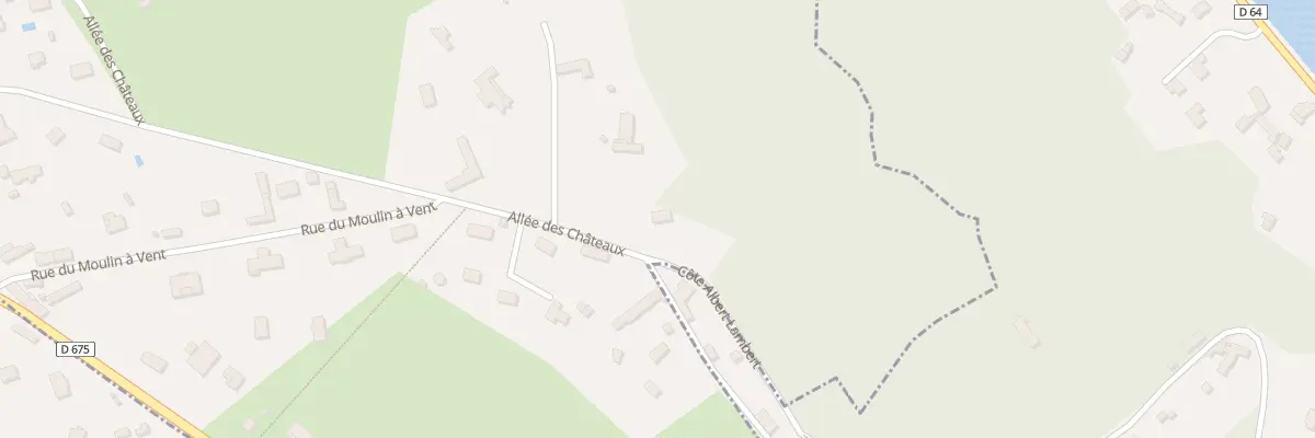 Plan du 2 All des Châteaux à Caumont