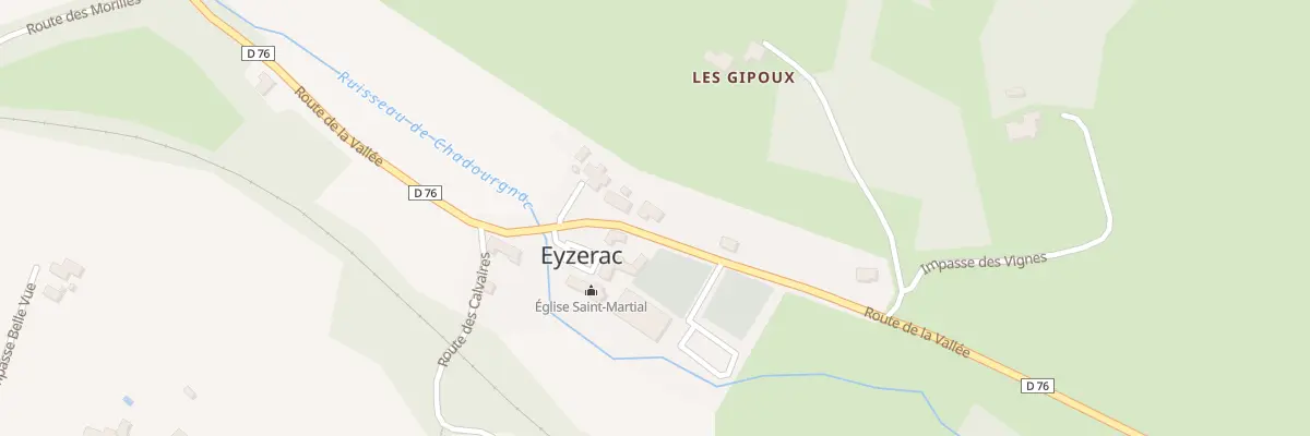 Plan du 1917 Rte de la Vallée à Eyzerac