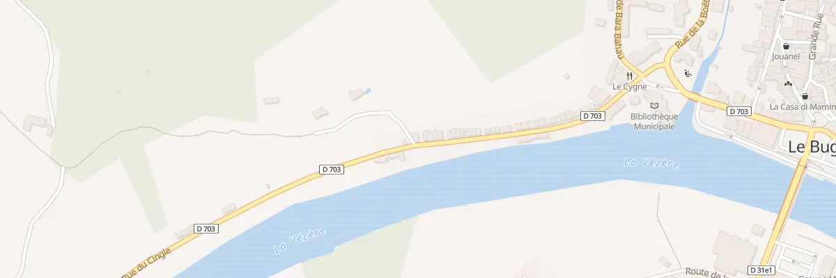 Plan du 70 Rue du Cingle au Bugue
