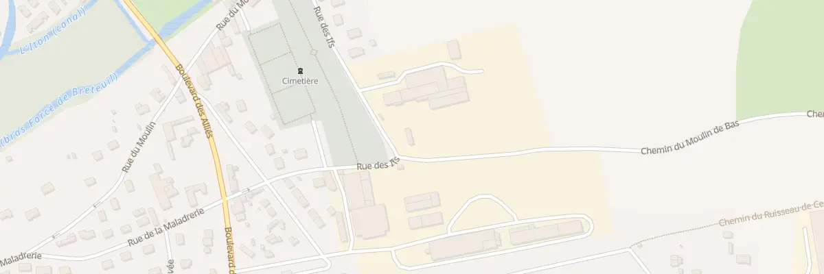 Plan du 219 Rue des Ifs à Breteuil