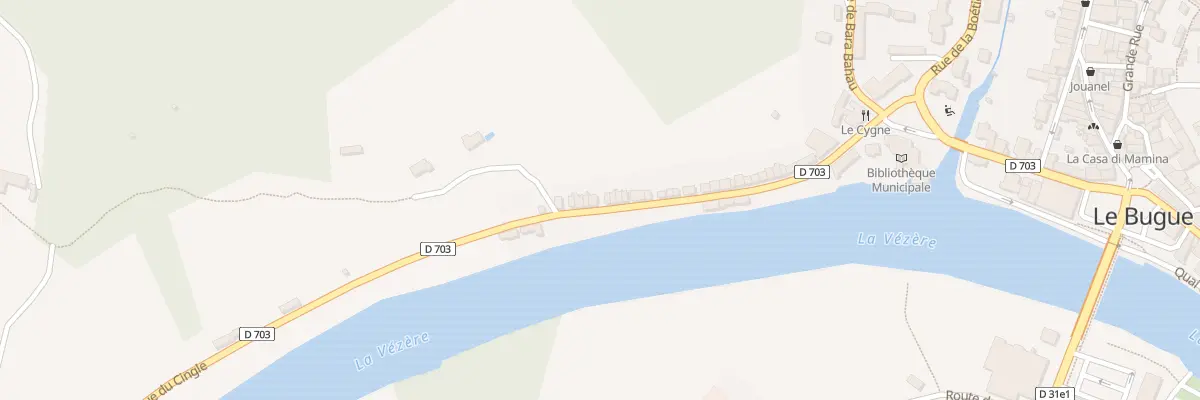 Plan du 62 Rue du Cingle au Bugue