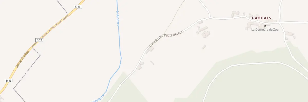 Plan du 105 Petits Berretx à Castelbiague