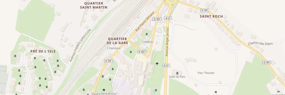 Plan du 1 Rue Alexandre Rousseille à Thiviers