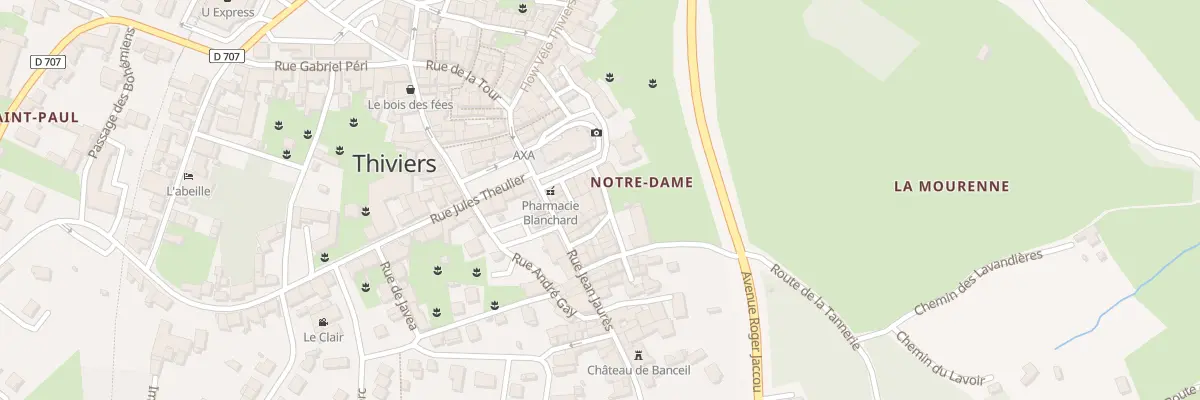 Plan du 4 Rue des Huiles à Thiviers