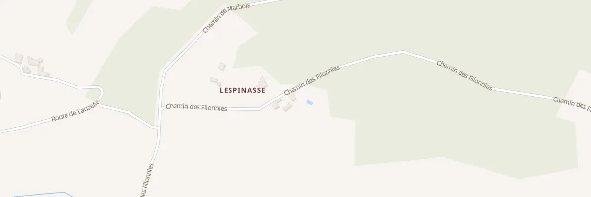 Plan du 90A Lespinasse à Saint-Geyrac
