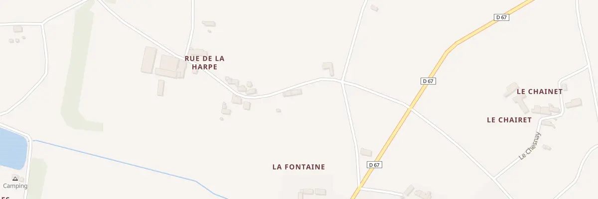 Plan du 2 Rue de la Harpe à Prunay-Cassereau