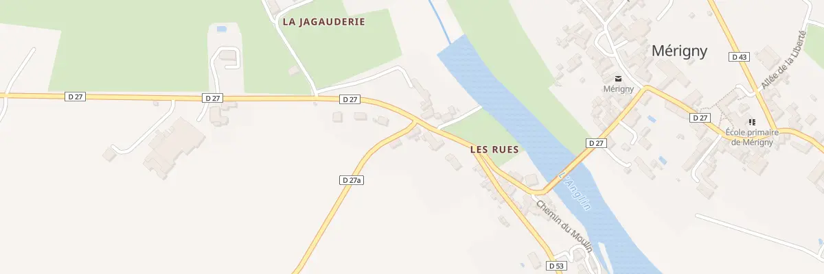 Plan du 3 Rte de Saint Savin à Mérigny
