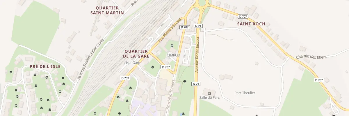 Plan du 615 Rue du Général Lamy à Thiviers
