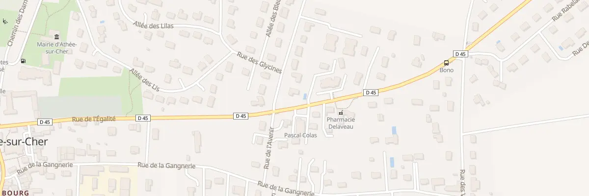 Plan du 1 Rue du Muguet à Athée-sur-Cher