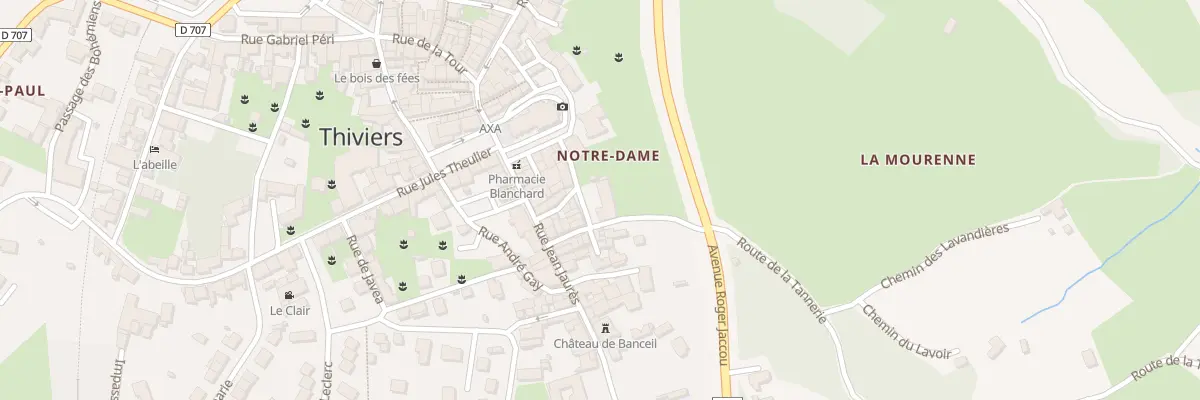 Plan du 3 Rue des Huiles à Thiviers