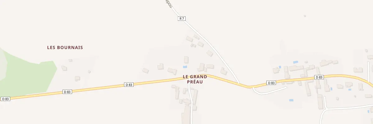 Plan du 4 Les Bournais à Cigogné