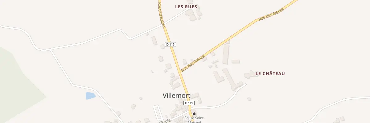 Plan du 1 Rte d’Haims à Villemort