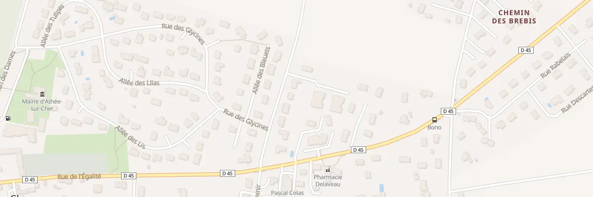 Plan du 9 Rue du Muguet à Athée-sur-Cher