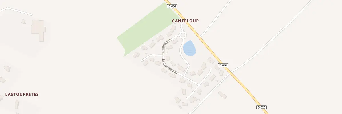Plan du 5 Lot Canteloup à Lombez
