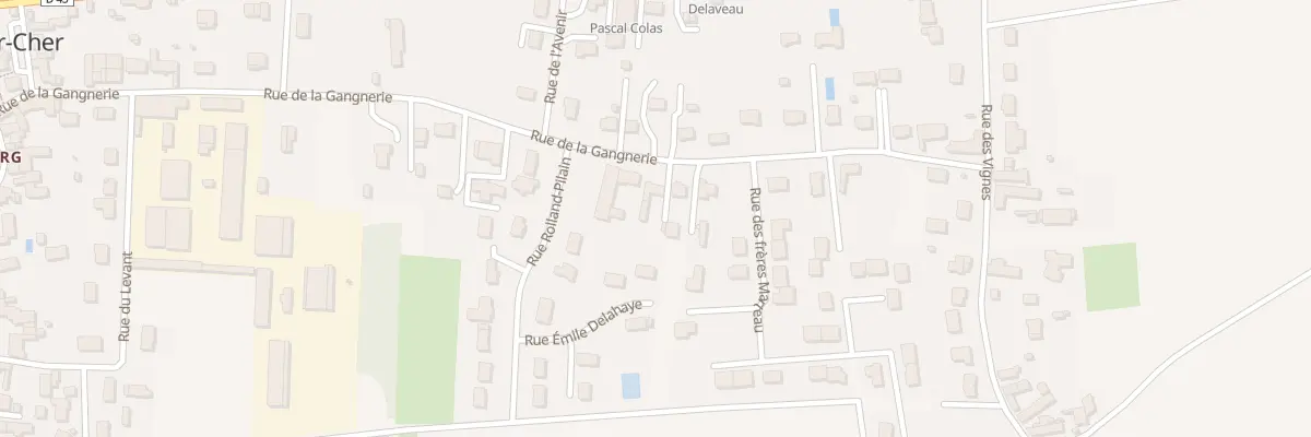 Plan du 36 Rue de la Gangnerie à Athée-sur-Cher