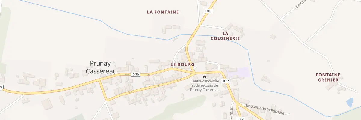 Plan du 1 Rue de l’Hotel de Ville à Prunay-Cassereau