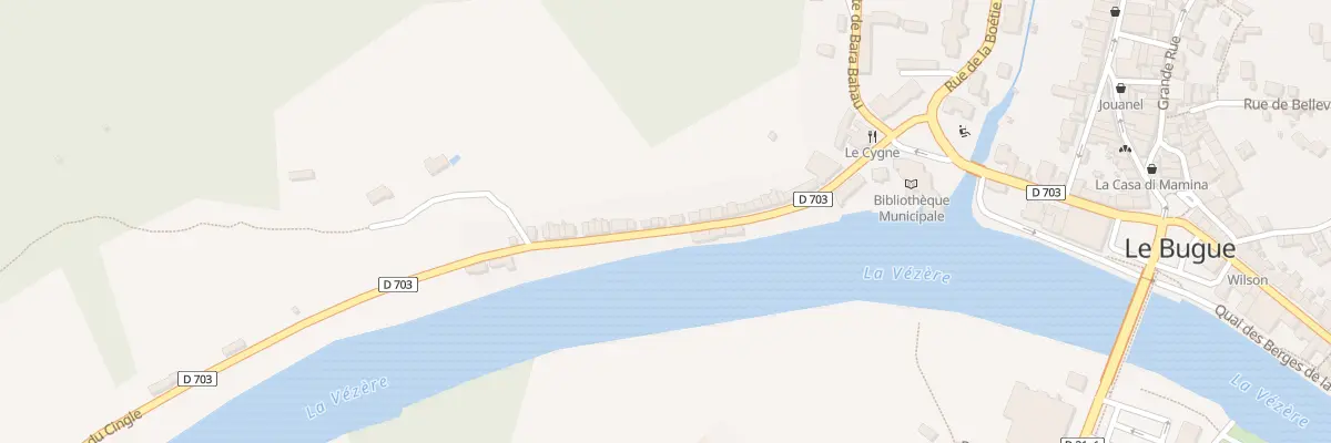Plan du 44 Rue du Cingle au Bugue